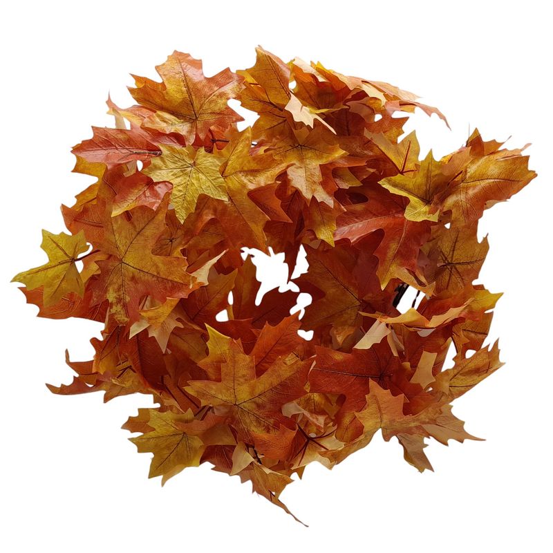 24&quot; Maple Leaf Wreath Orange