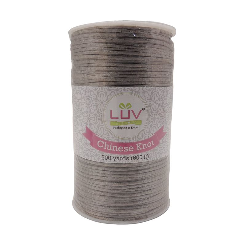 2mm x 200yd Rat-Tail Cord Silver