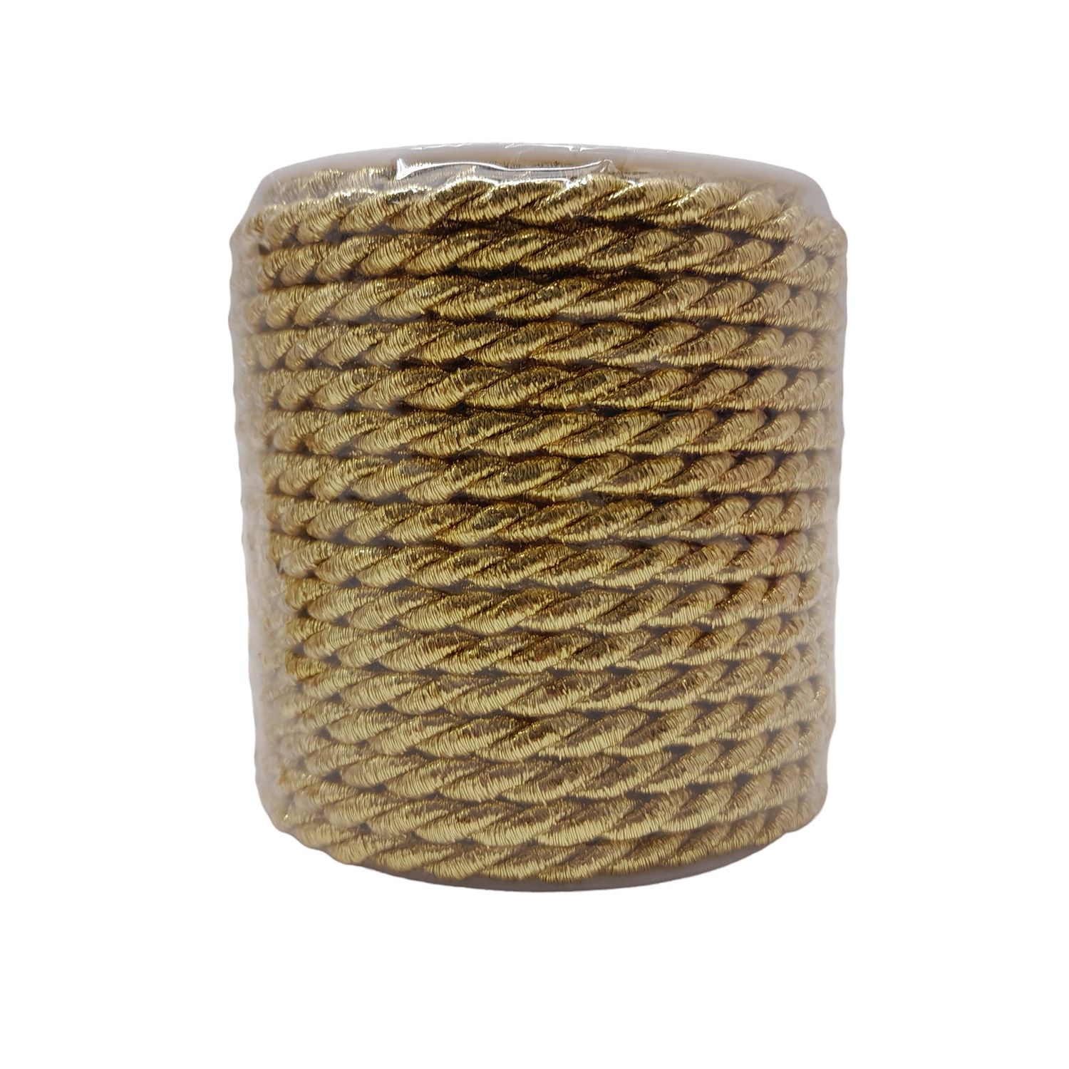 6mm x 25yd 2 Ply Twist Cord Gold