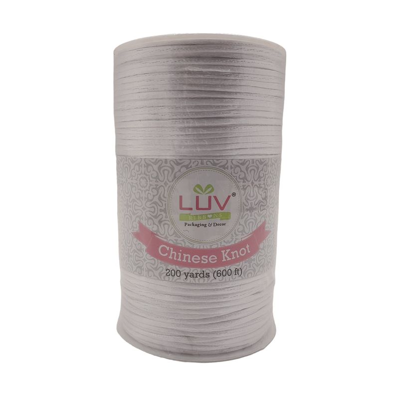 2mm x 200yd Rat-Tail Cord White