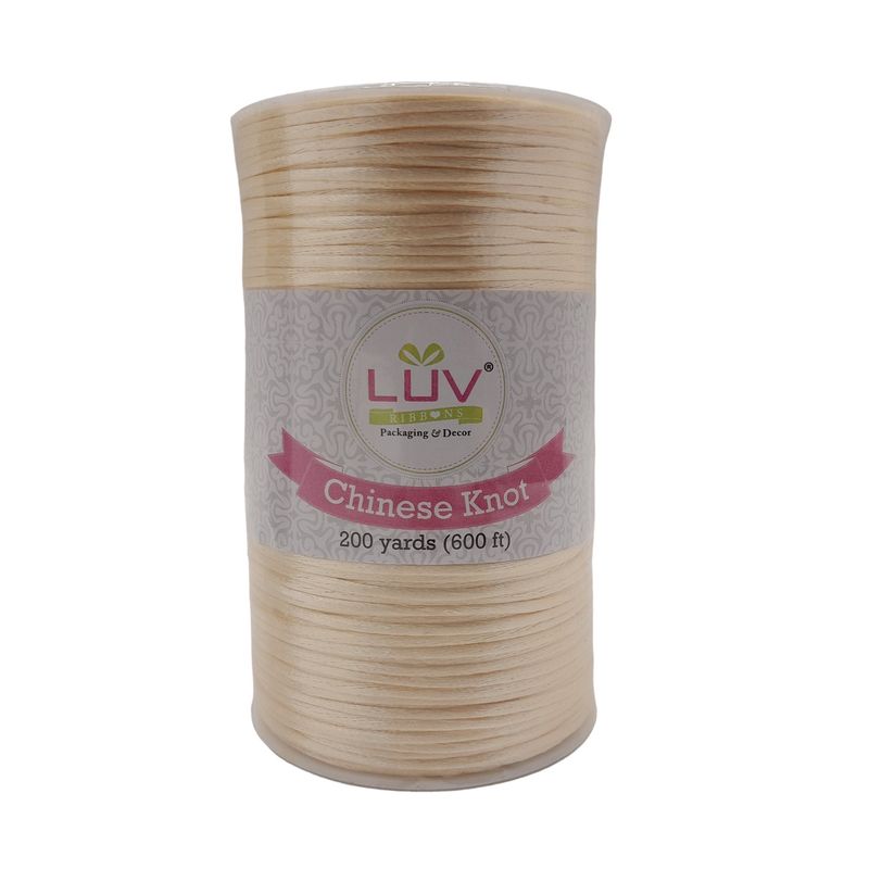 2mm x 200yd Rat-Tail Cord Ivory