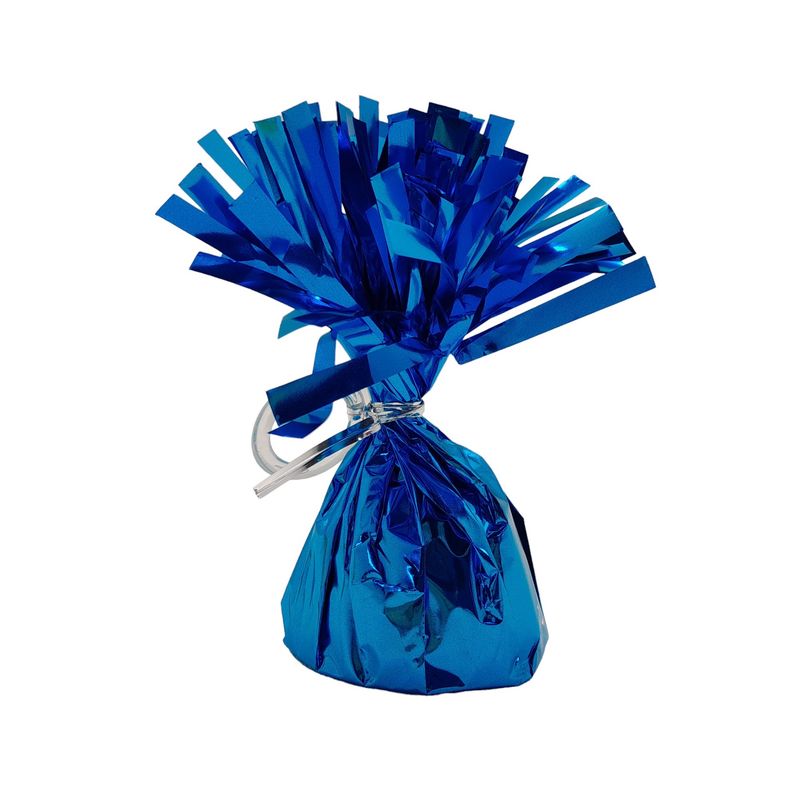 5oz 2.5&quot;x5&quot; Metallic Foil Balloon Weight Turquoise