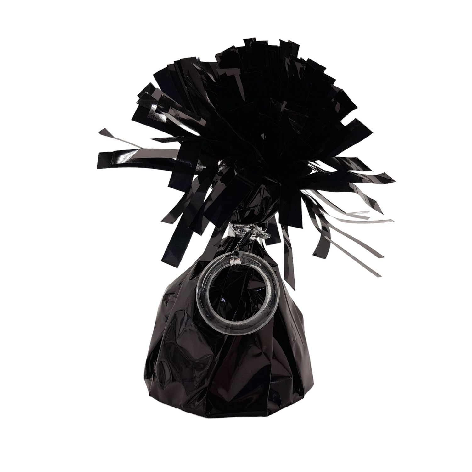 5oz 2.5&quot;x5&quot; Metallic Foil Balloon Weight Black