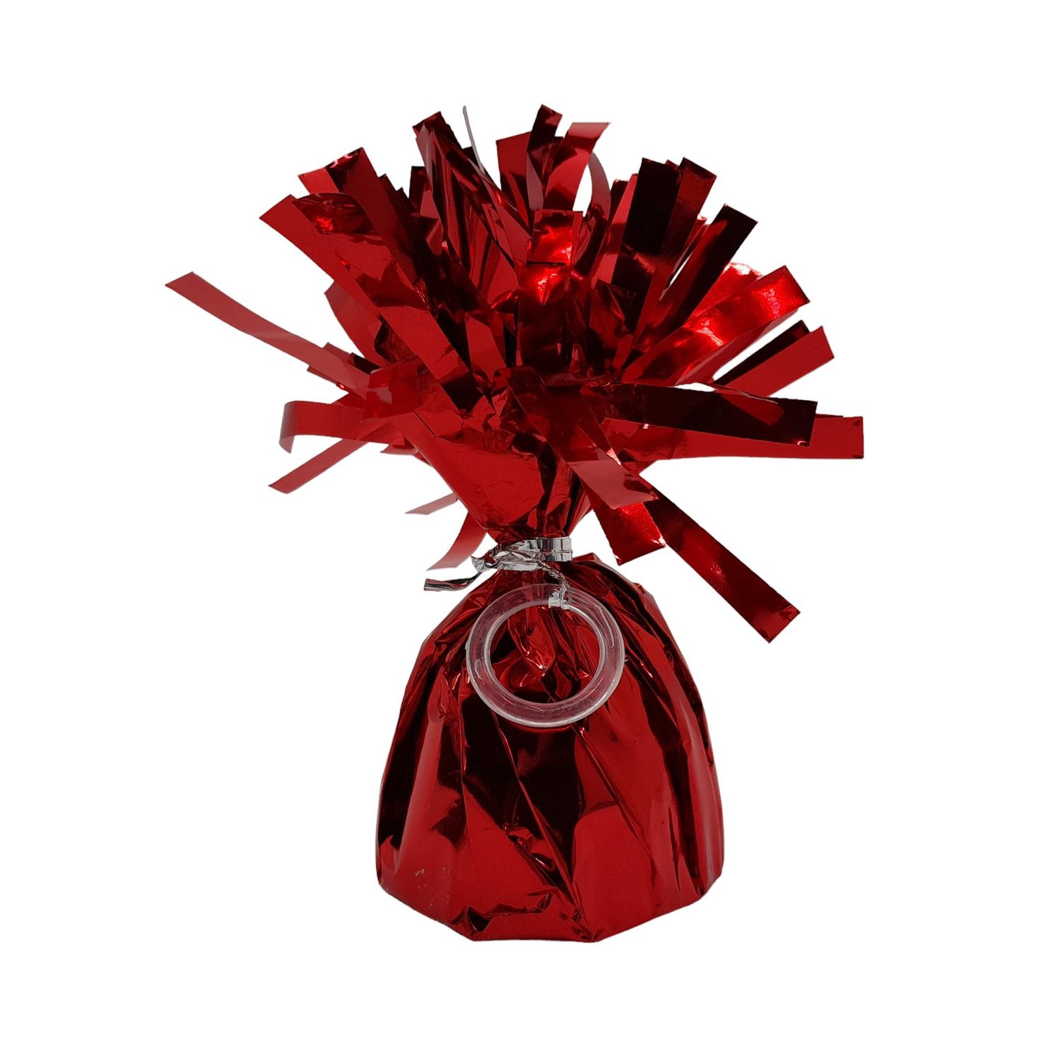 5oz 2.5&quot;x5&quot; Metallic Foil Balloon Weight Red