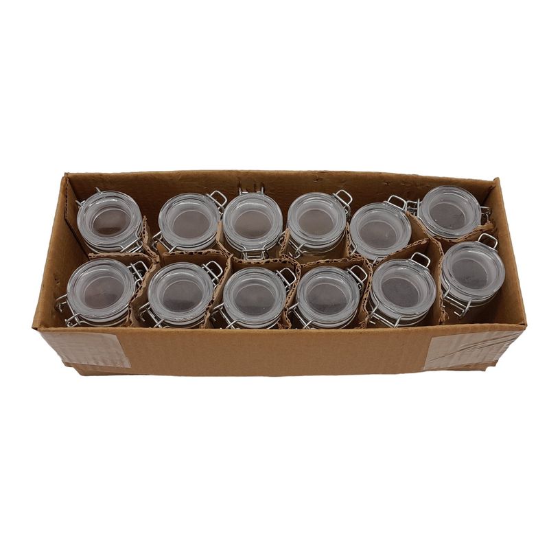 12pc 1.75&#39;x3.5&quot; Cylinder Jar (Glass)