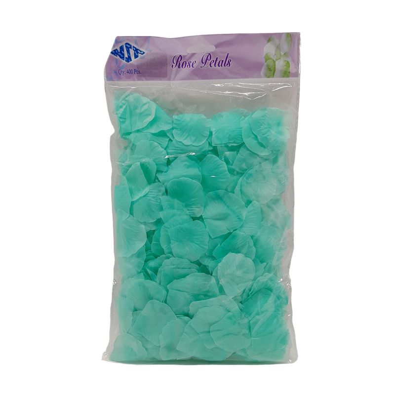 400pc Rose Petals Aqua