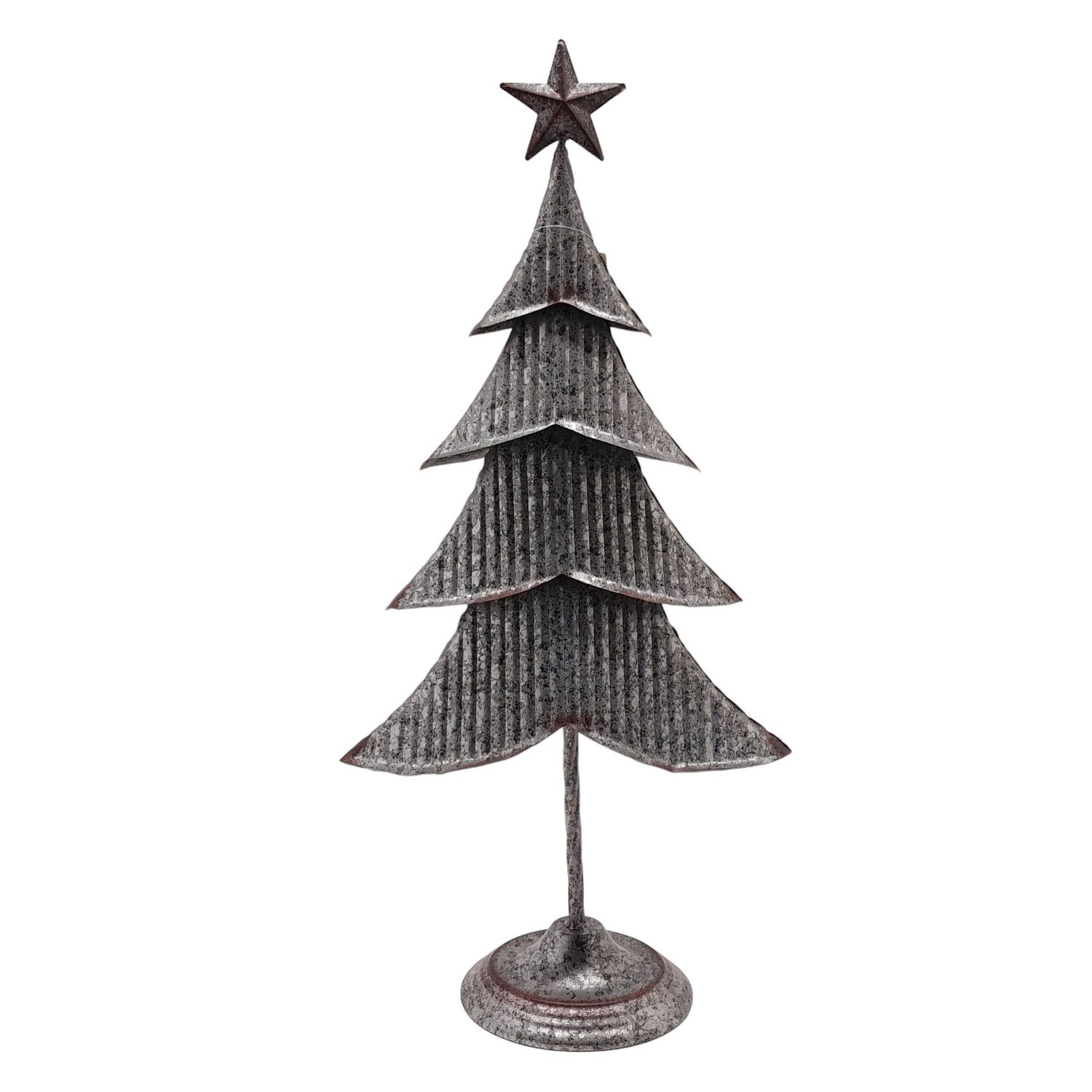 22.75&quot;x11&quot; Galvanized Christmas Tree