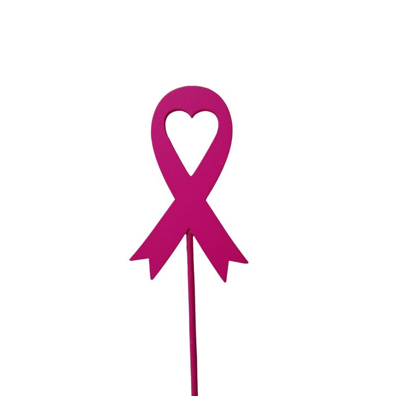 18&quot; Breast Cancer Ribbon Pick Pink