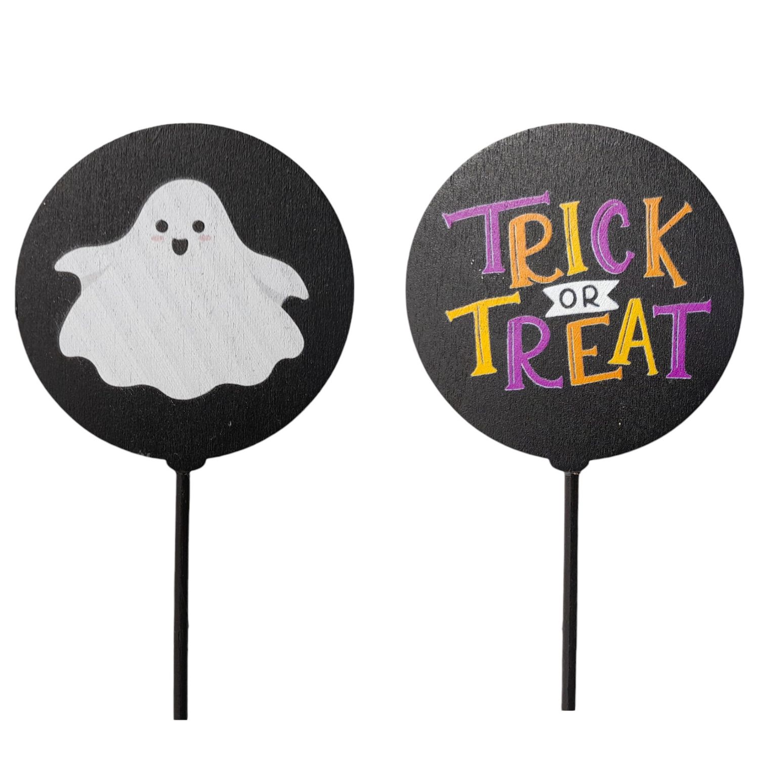 18" Double Sided Trick or Treat/Ghost Pick
