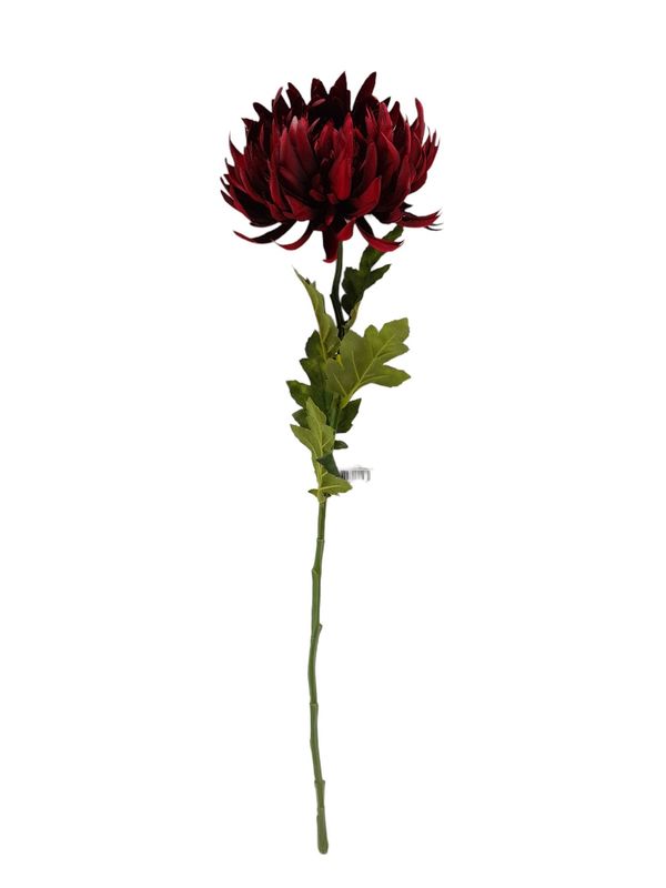 24" Chrysanthemum Stem w/6" Head Burgundy 24" Chrysanthemum Stem w/6" Head Burgundy