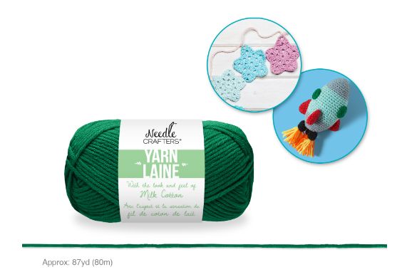 50g - Approx. 87yd 100% Acrylic Milk Cotton Yarn Hunter Green