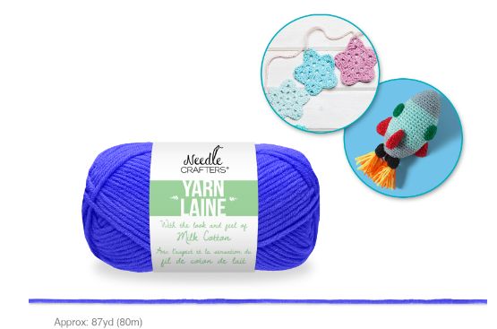 50g - Approx. 87yd 100% Acrylic Milk Cotton Yarn Royal Blue