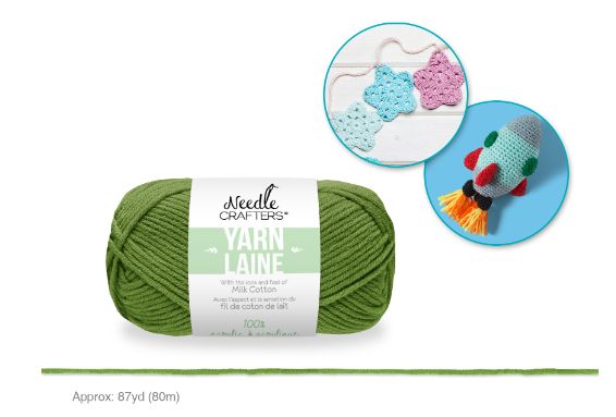 50g - Approx. 87yd 100% Acrylic Milk Cotton Yarn Sage Green