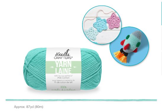 50g - Approx. 87yd 100% Acrylic Milk Cotton Yarn Seafoam