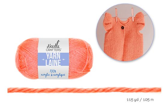 50g - Approx. 115yd 100% Acrylic Standard Yarn Dyed Bright Salmon