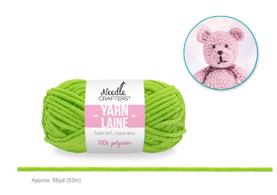 50g - Approx. 58yd 100% Polyester Soft Chenille Yarn Mint