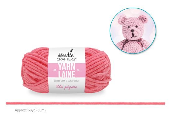 50g - Approx. 58yd 100% Polyester Soft Chenille Yarn Princess