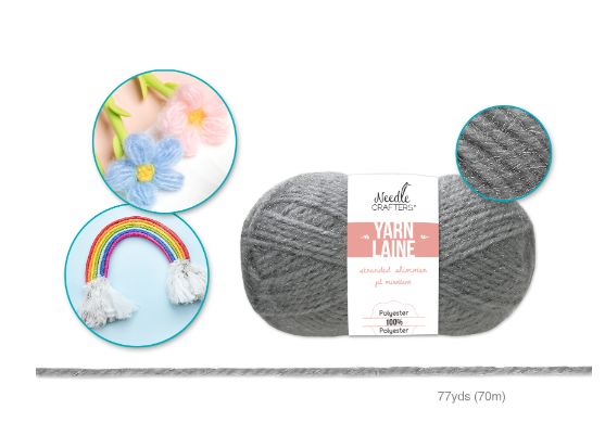 50g - Approx. 77yd 100% Polyester Stranded Shimmer Yarn Mist