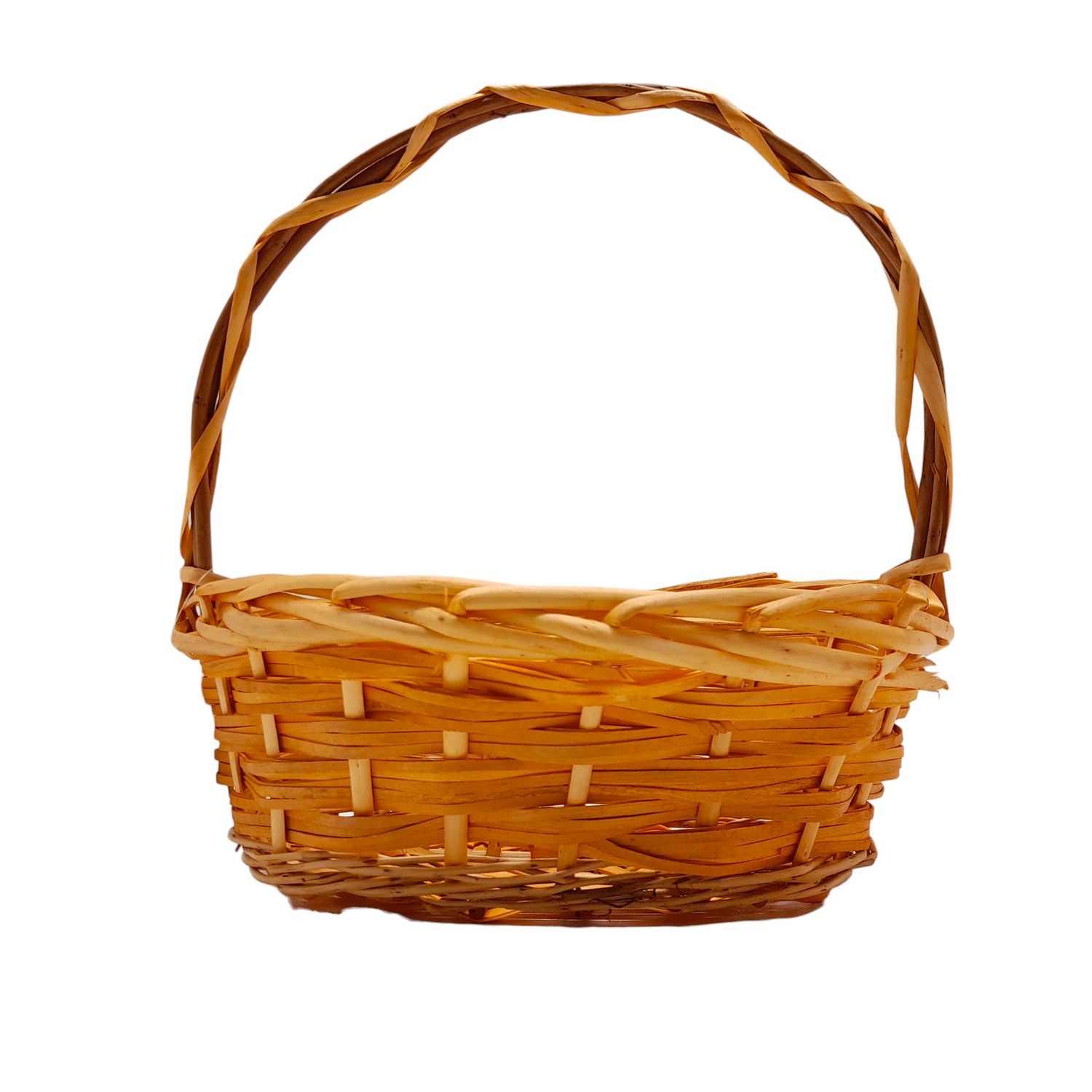 Single Handle Oval Basket Natural (#1)