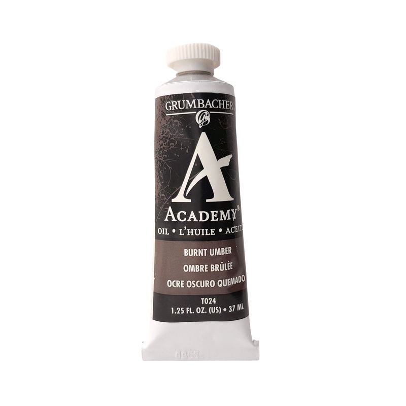 37ml Academy Oil Color Burnt Umber
