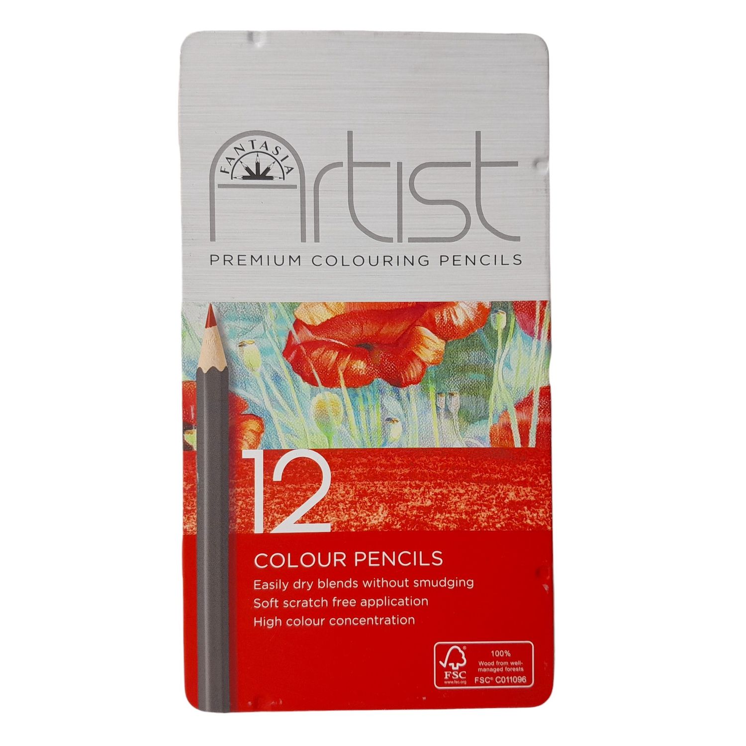 12pc Fantasia Premium Colored Pencils