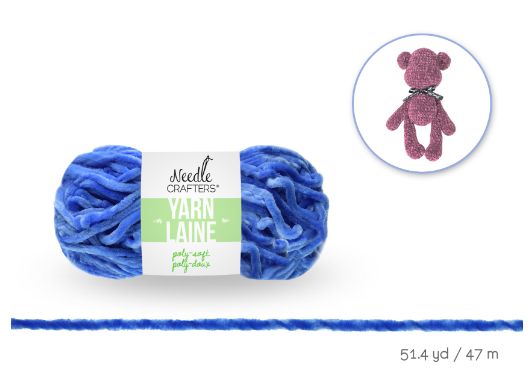 50g - Approx. 51yd 100% Polyester Poly-Soft Yarn Blueberry