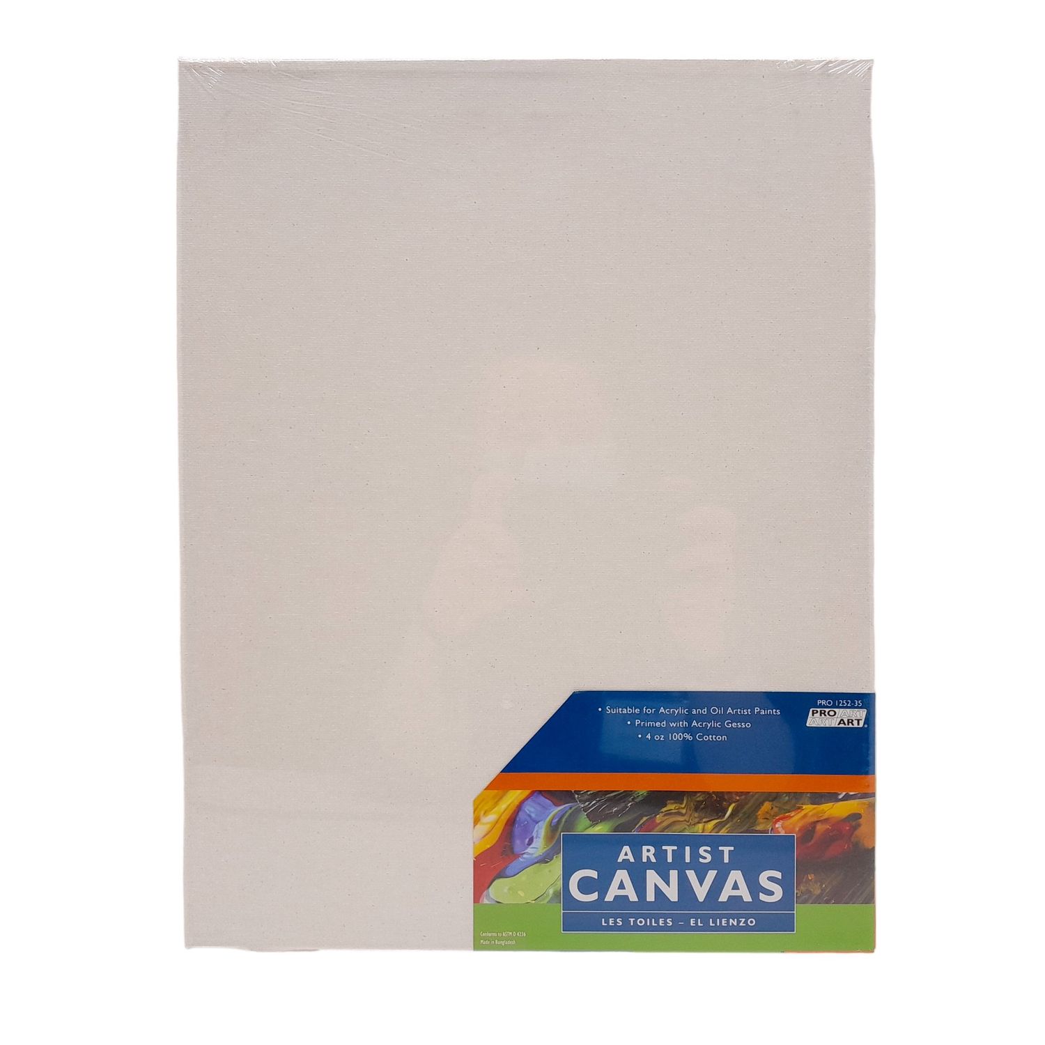 2pc 11"x14" Primed Stretched Canvas