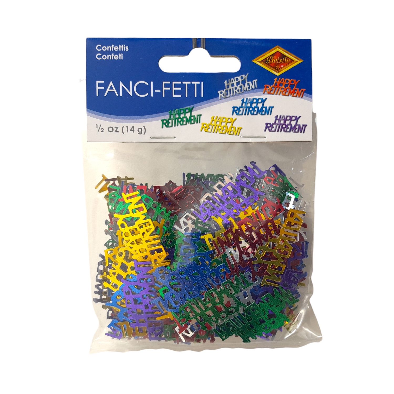 1/2oz Happy Retirement Confetti Multi