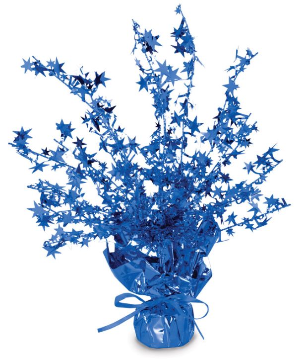 15" Metallic Foil Star Centerpiece Blue 15" Metallic Foil Star Centerpiece Blue