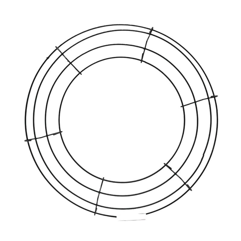12&quot; 4 Ring Wire Box Wreath Form