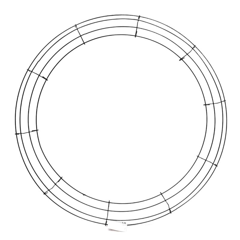 20&quot; 4 Ring Wire Box Wreath Form