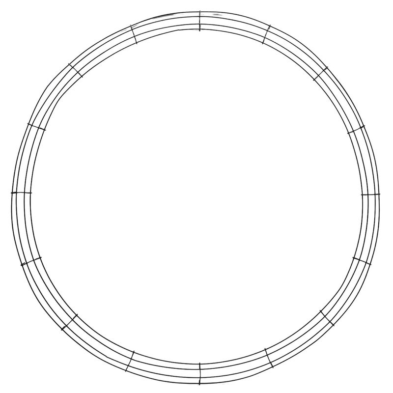 36&quot; 4 Ring Wire Box Wreath Form
