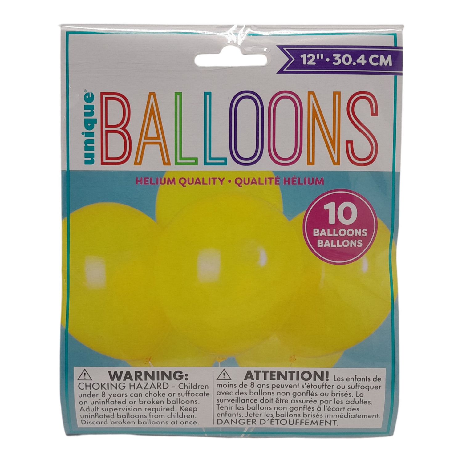 10pc 12&quot; Balloons Sunburst Yellow