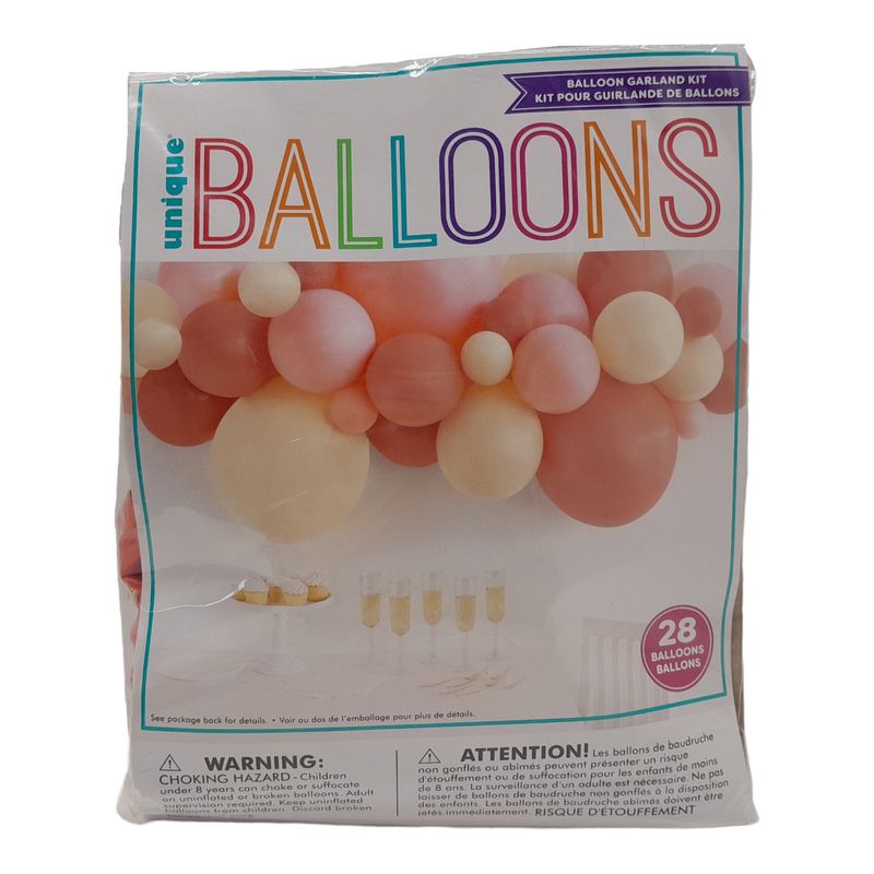28pc Double Stuffed Balloon Garland Kit Glam