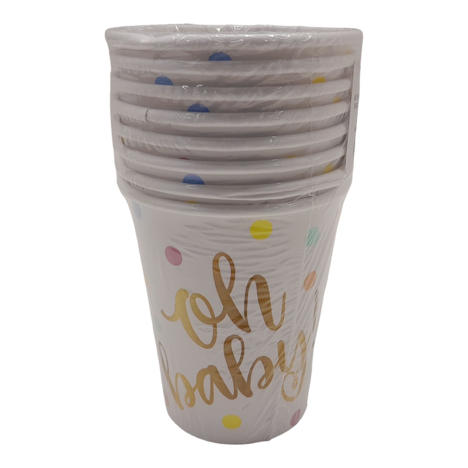 8pc 9oz Cups Oh Baby