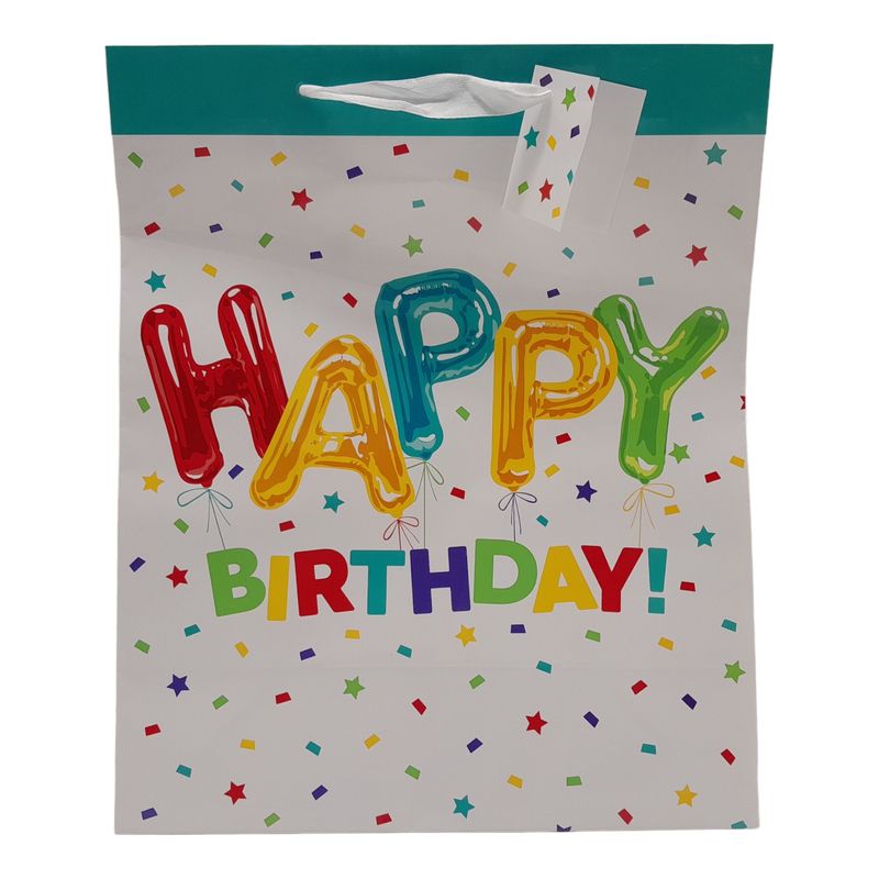 5.5&quot;x10.5&quot;x13&quot; Happy Birthday Gift Bag