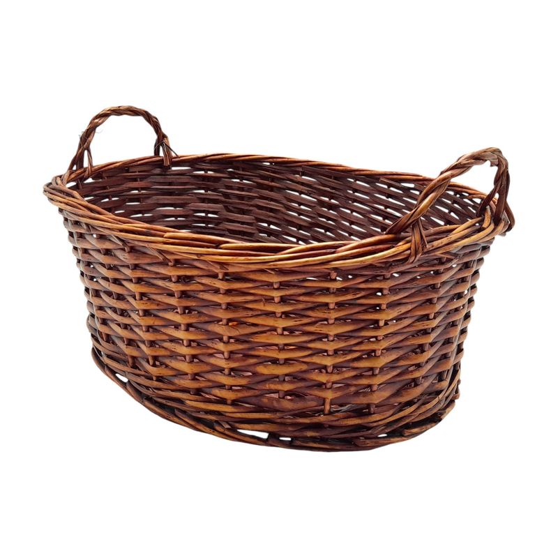 Double Handle Oval Basket Dark Brown (#3) Double Handle Oval Basket Dark Brown (#3)