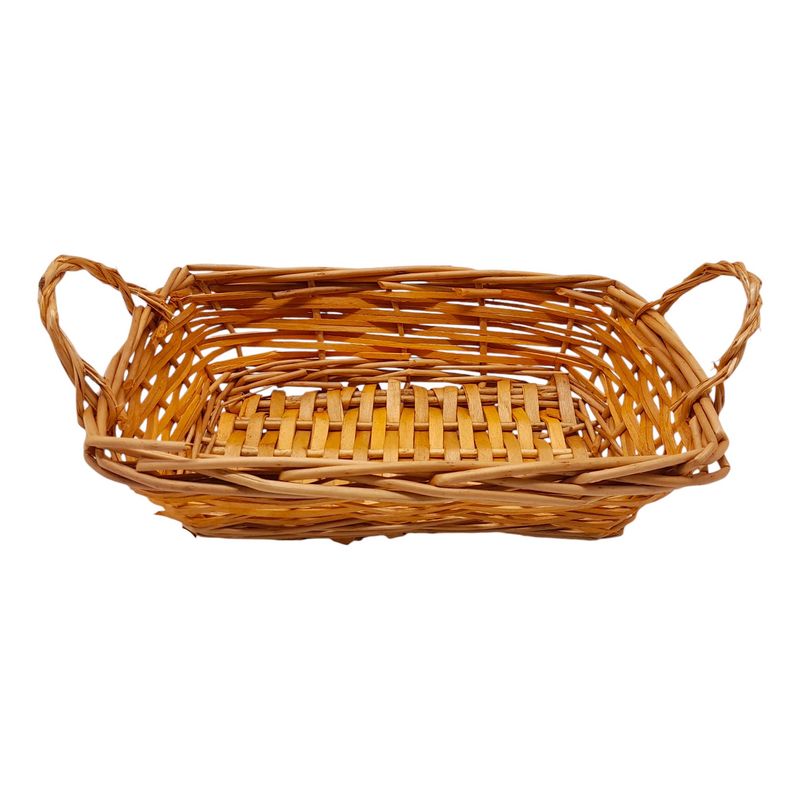 Double Handle Rectangle Basket Natural (SM) Double Handle Rectangle Basket Natural (SM)