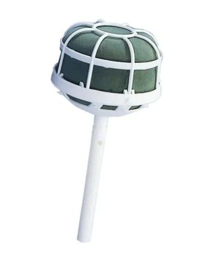 8&quot; Wet Foam Grande Bouquet Holder White