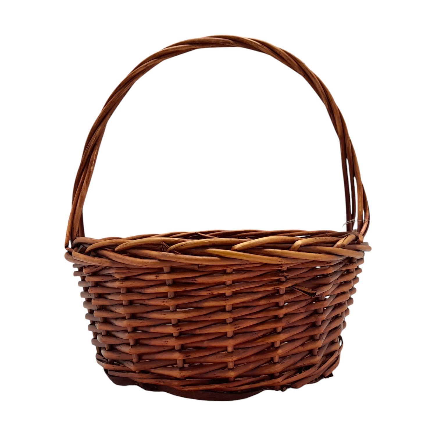 Single Handle Round Basket Dk. Brown (XS)