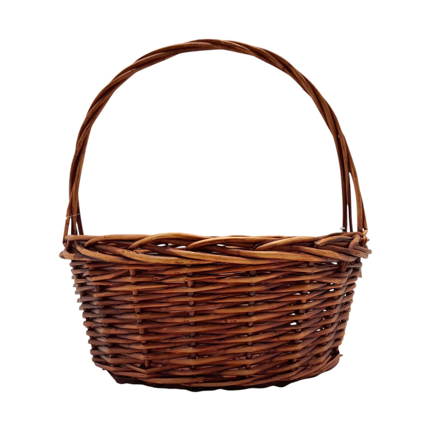 Single Handle Round Basket Dk. Brown (SM)