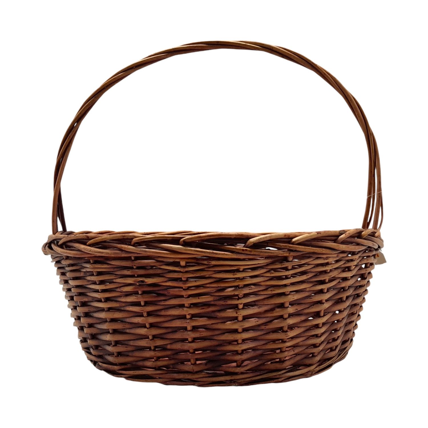 Single Handle Round Basket Dk. Brown (XL)