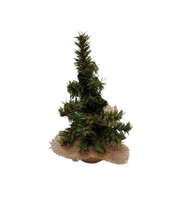 6&quot; Mini Tree w/Jute Burlap Base