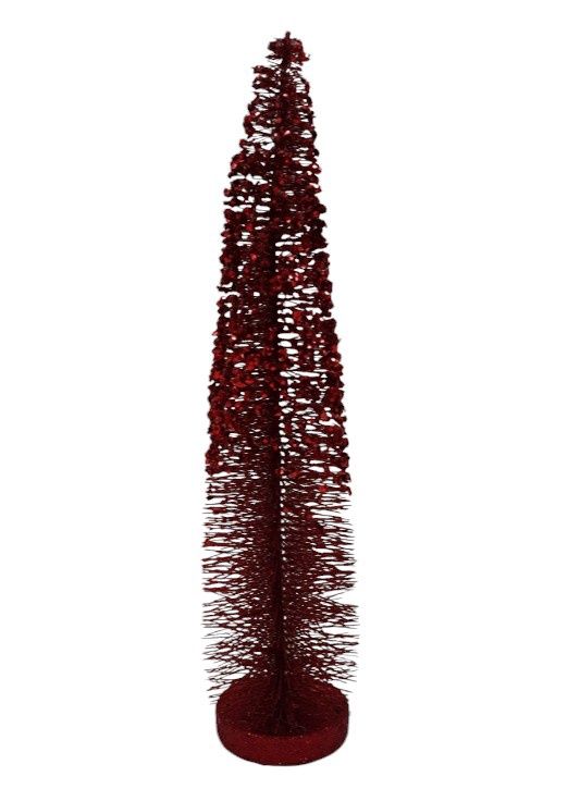 20" Glitter Tree Red