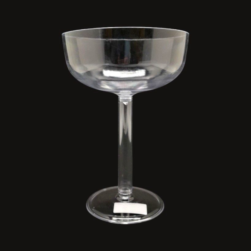 9&quot; Plastic Champagne Glass