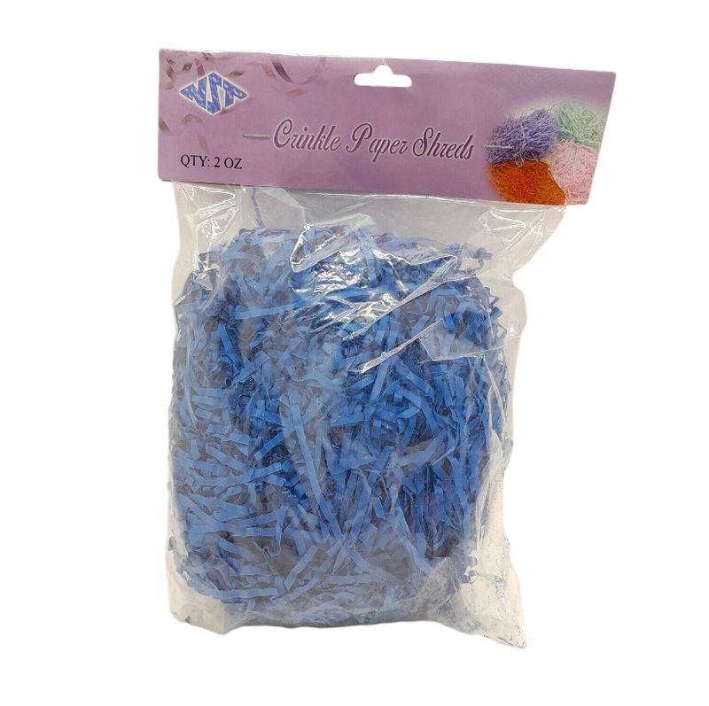 2oz Crinkle Paper Shreds Royal Blue