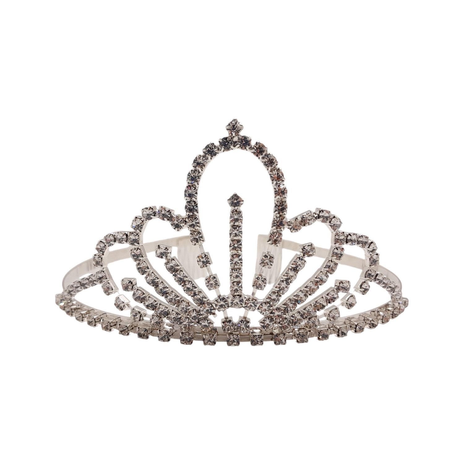 2.25&quot; Rhinestone Tiara Crystal