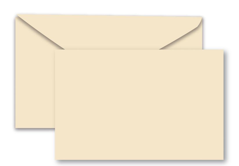 25pc 4.5&quot;x3&quot; Large Envelopes Ivory