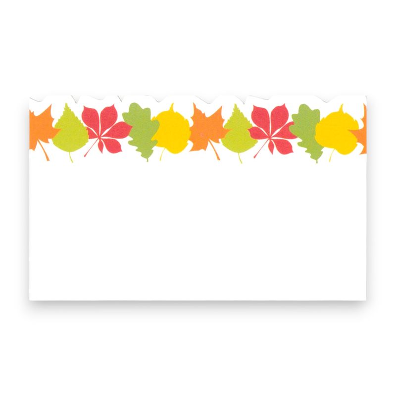 50pc 3-1/2″x2-1/4″ Enclosure Cards Fall Leaves