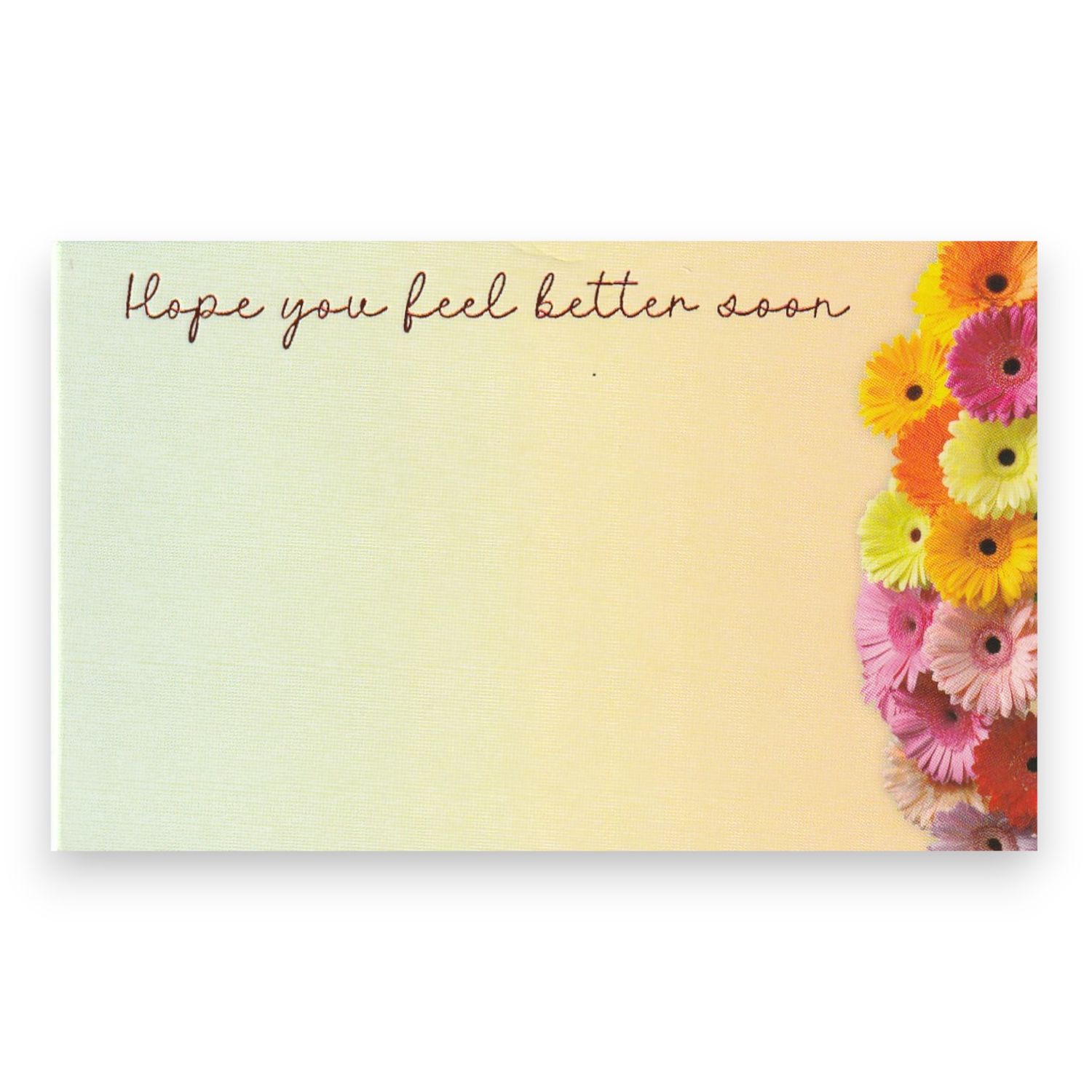 50pc 3.5&quot;x2.25&quot; Enclosure Cards Hope You Feel Better Soon (Daisies)